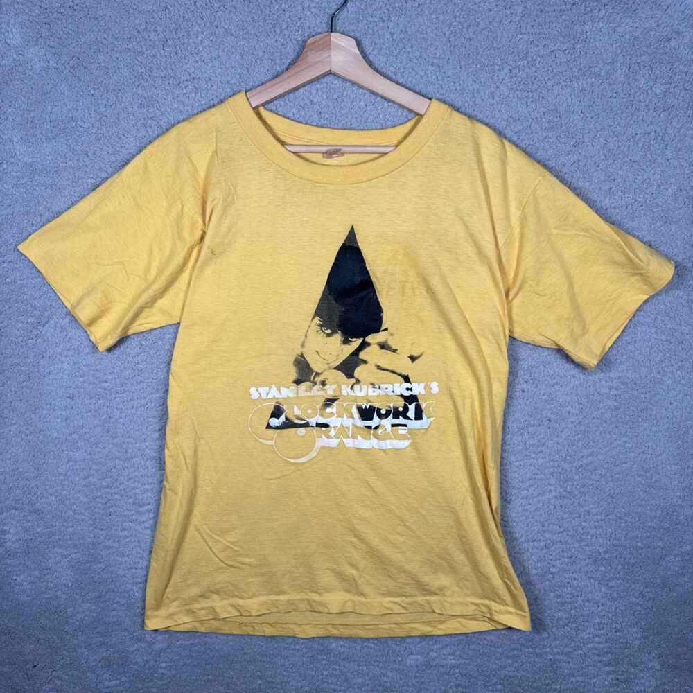 Vintage A Clockwork Orange Movie Tshirt 80s Stanley Kubrick Size XL VERY RARE